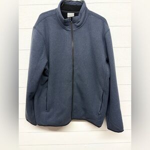 32 Degrees Men's Navy Lightweight Zip Up Sweater